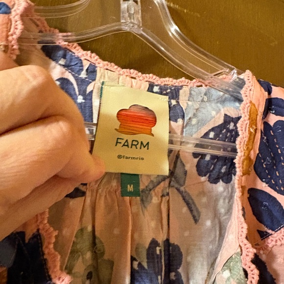 Farm Rio Seashell Tapestry Short Sleeve Mini Dress - Picture 5 of 11